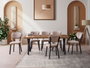 Hanah Home Mesa de comedor Gala - 3022 color Nogal